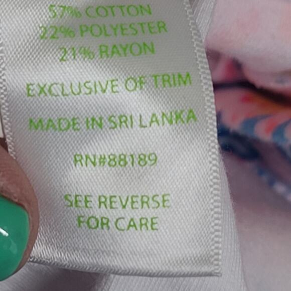 Lilly Pulitzer women Buttercup knit Shorts Splash Dance Sz 6 Resort Wear Beachy - Picture 8 of 10